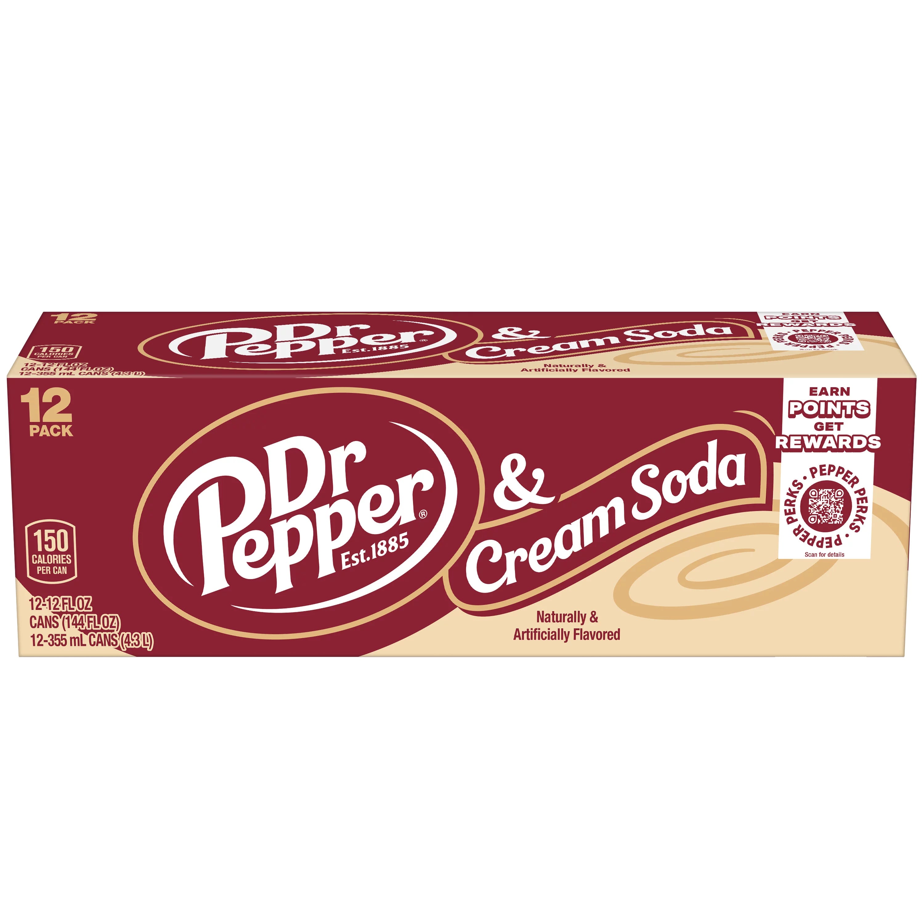 Dr. Pepper Cream Soda 12 x 355 ml